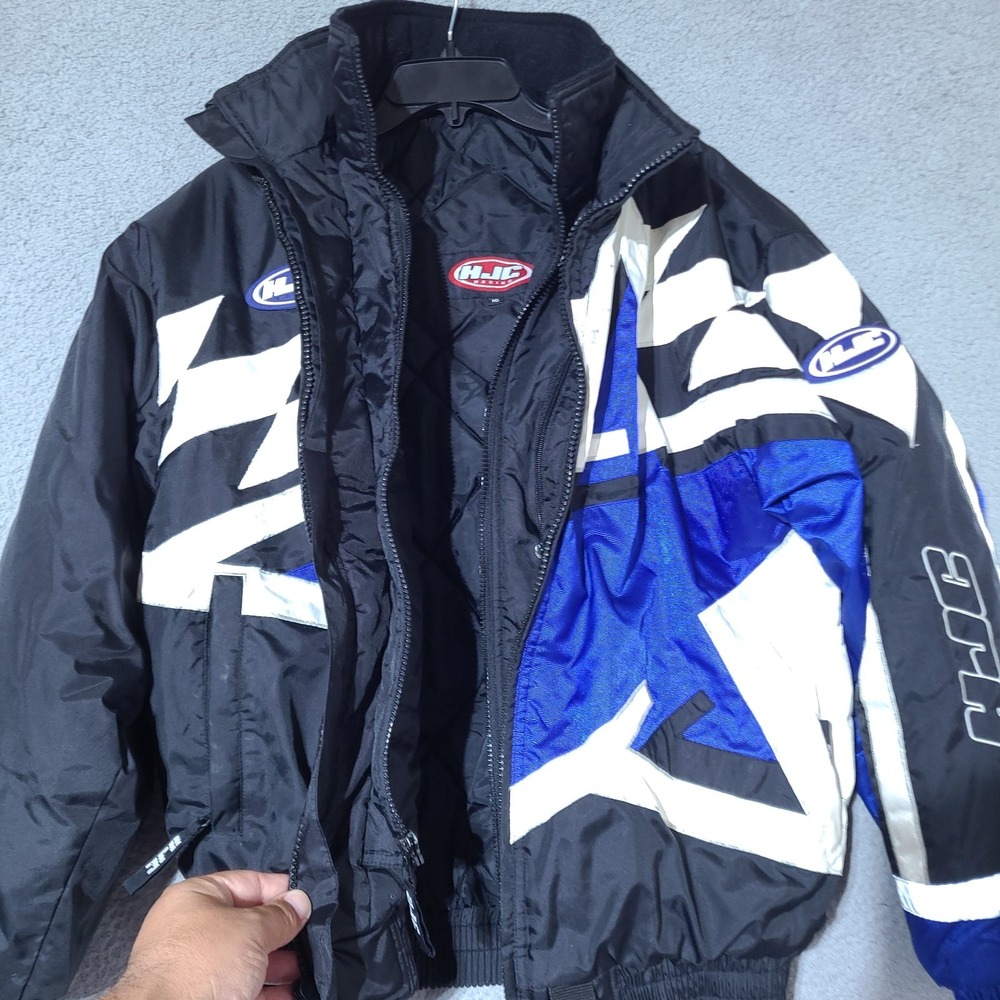 HJC Jacket Womens Medium Snowmobile Racing Dual Zip Quilted Lining - Picture 11 of 16